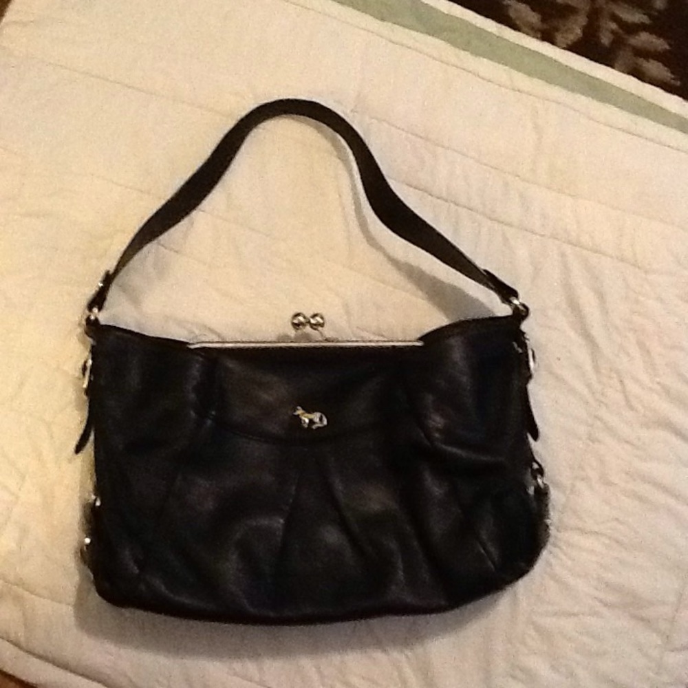 Gorgeous soft black leather bag!